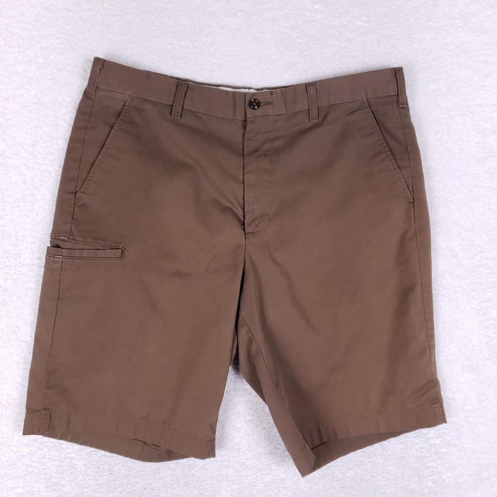 WearGuard Uniform Shorts Men 36 Brown Workwear Utility Cargo Gorpcore